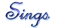 Sings - 3D custom graphic word art transparent gif by Lynda Farley AAA World Wide Web Design